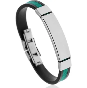 Náramek Pánský silikonový náramek H629 zelená