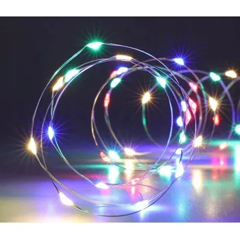 Vánoční dekorace Vánoční osvětlení na stromeček na baterie, 40 LED, vícebarevná