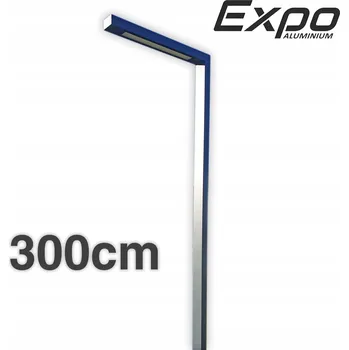 Venkovní osvětlení Venkovní zahradní lampa LED hliníková lucerna sloup Elka 3 m