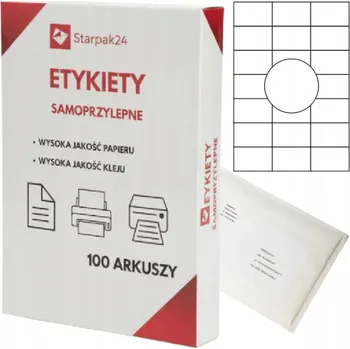 Samolepící etiketa Samolepicí archy etiket A4 70x42,3 mm, 100 archů - 2100 etiket