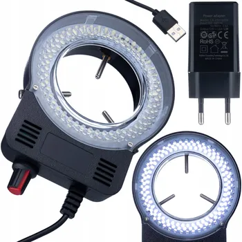 Mikroskop LED OSVĚTLOVAČ PRO MIKROSKOP 144 LED USB DC 5V S REGULACÍ JASU