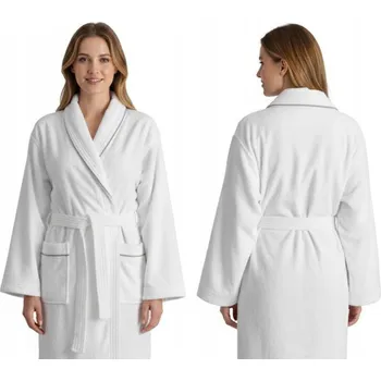 Dámský župan Župan MB VELLUTO vel. M 350g velur, bílý