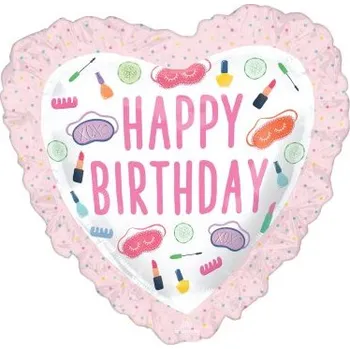 Balónek Srdce - Make-up Party HB 71x71cm - fóliový balónek
