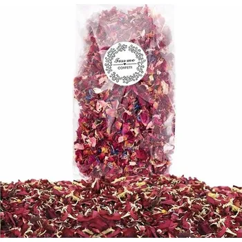 FINEVERNEK přírodní svatební konfety 1 litr, biologicky odbouratelné sušené okvětní lístky, konfety