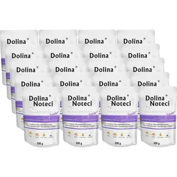 Pro psa Dolina Noteci PREMIUM pro malá plemena JUNIOR bohatá na králičí játra s jeleními jazyky kapsička 20x100g