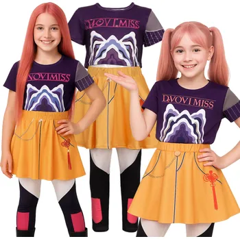 Karnevalový kostým DEMON HUNTER (Lovec démonů) KOSTÝM KPOP MIRA KOSTÝM LOVKYNĚ DÉMONŮ NA KARNEVAL 140 146