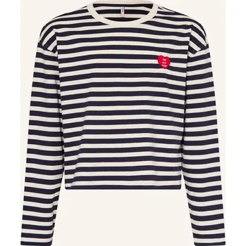 Dámské tričko Only Dívčí Dlouhé Rukávy, tmavě modrá / bílá, 134