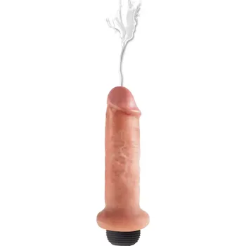 Dildo Stříkající realistické dildo Pipedream King Cock 6", 18 cm