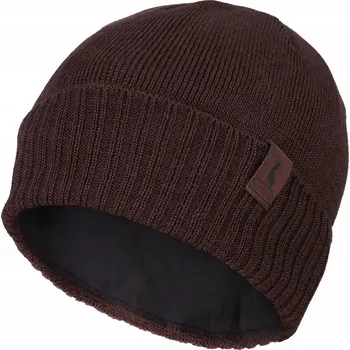 Pokrývka hlavy AGBO zimní čepice beanie hnědá, univerzální velikost