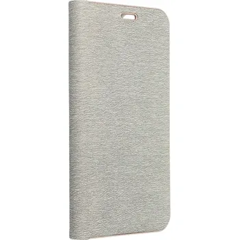 Pouzdro na mobilní telefon Flipové pouzdro IziGSM pro Samsung Galaxy A17, stříbrné