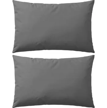 Polštář Polštáře Dekorační polštáře na zahradní nábytek, šedé, 60x40 cm, voděodolné, UV ochrana