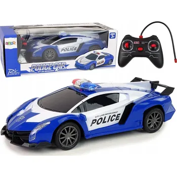 RC model auta ZÁVODNÍ AUTO NA DÁLKOVÉ OVLÁDÁNÍ 1:16 POLICIE RC LED DÁLKOVÉ OVLÁDÁNÍ AKUMULÁTOR