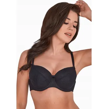 Podprsenka Podprsenka Gaia 594 s částečnou vyztužeností, černá, velikost 2,80B
