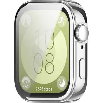 Příslušenství k chytrým hodinkám VSECHNONAMOBIL 78857 TPU FULL COVER Kryt pro Huawei Watch Fit 3 stříbrný