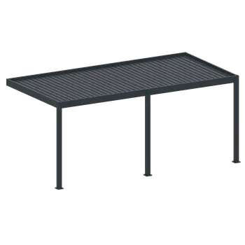 Pergola KOVIAN, s.r.o. Bioklimatická pergola, hliníková 3X6m, montovaná o stenu