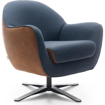 Křeslo Křeslo Mira s otočnou základnou - Bydgoskie Meble bellagio kr50121, monolith kr10678 82x87 cm