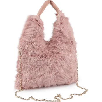 Kabelka Kožešinová kabelka, střední, 13 pudrová