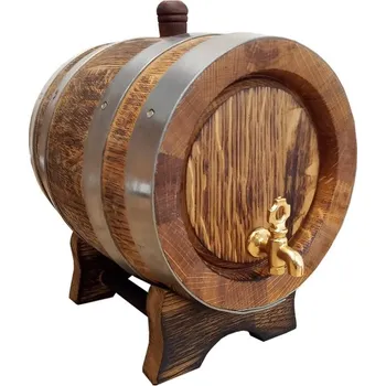 Dubový sud na alkohol 2 litry tmavý