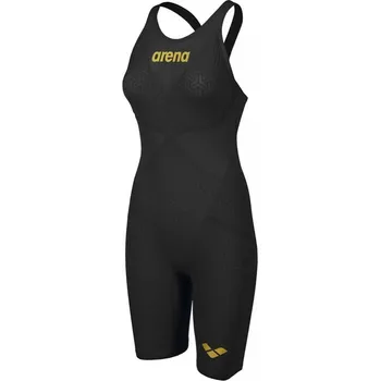 Dámská móda Arena Powerskin Carbon Glide Open Back Black/Gold UK30; D34