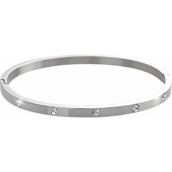 Módní doplněk JSB bijoux s.r.o. Ocelový náramek obruč zdobená deseti krystaly Swarovski Crystal