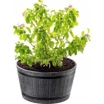 Květináč Šedý plast Květináč Kadax 40 cm x 40 x 22 cm