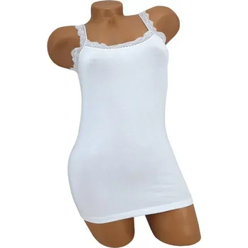 Dámské tílko NOVIA | s krajkou vzor 1/103 bílá S