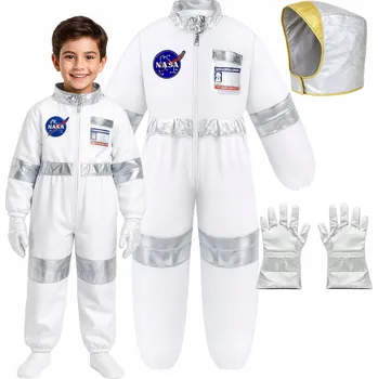 Karnevalový kostým KOSTÝM OBLEČENÍ ASTRONAUT KOSMONAUT KOMBINEZA NASA 128 134