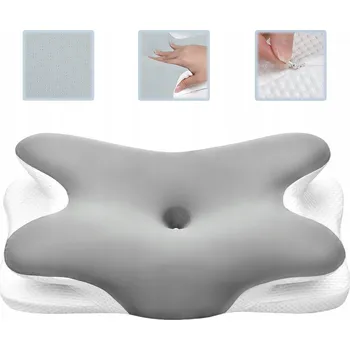 Polštář ORTOPEDICKÝ POLŠTÁŘ ERGONOMICKÝ Z PAMĚŤOVÉ PĚNY, PROFILOVANÝ POD KRK A ŠÍJI