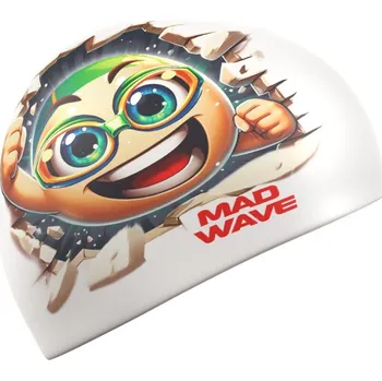 Mad Wave Smile Silicone Cap Bílá