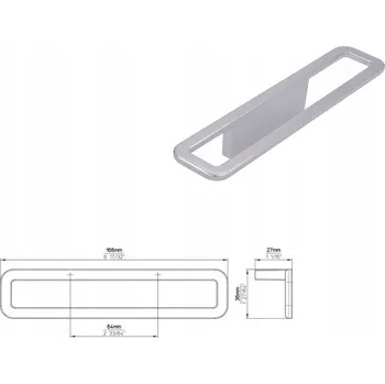 Nábytkové kování Nábytková úchytka SIRO 2306-166ZN1 chrom lesklý
