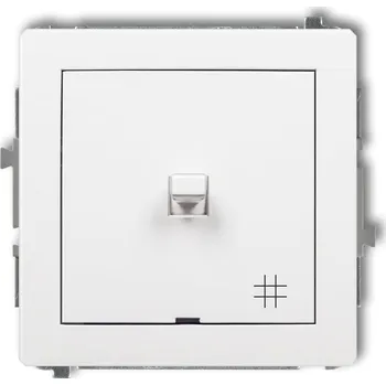vypínač Křížový vypínač pod omítku Karlik bílý DWPUS-6