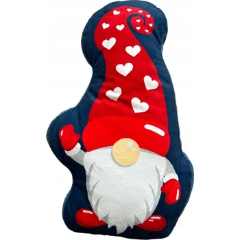 Polštář Vánoční polštář ve tvaru Mikuláše, 48 cm