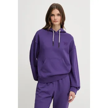 Dámské oblečení Bavlněná mikina Pinko 105507.A2RB fialová 49X, vel. S