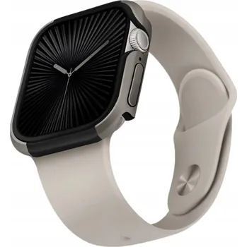 Pouzdro na mobilní telefon UNIQ Valencia Apple Watch 46mm stříbrný/titanově stříbrný
