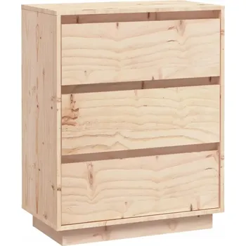 Komoda Skříňka z masivního borovicového dřeva se zásuvkami 60x34x75 cm