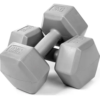 Bitumové činky s pevnou hmotností Molti 2x 3 kg