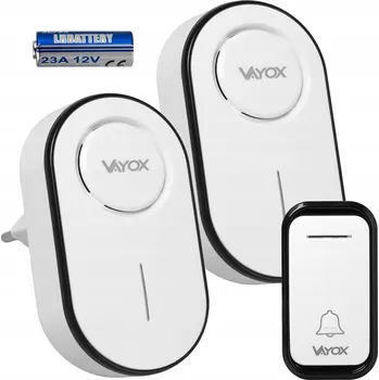 Domovní zvonek Bezdrátový zvonek Vayox 130 m 85 dB