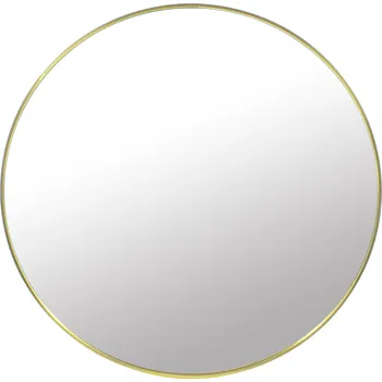 Zrcadlo Zrcadlo Songmics nástěnné kulaté kovový rám 70 x 70 mm