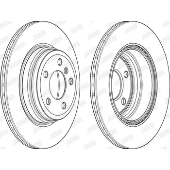 Brzdový systém Brzdový kotouč JURID 562980JC