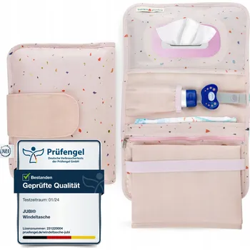 Přebalovací taška JUBI Taška na pleny s přebalovací podložkou Růžová Pro Miminka