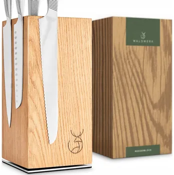 Stojan na nože WALDWERK Blok na Nože Magnetický dřevěný otočný