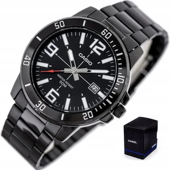 Hodinky Pánské hodinky Casio Stilon zlatá ocelová datumovka + BOX