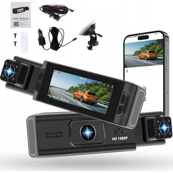 IP kamera KAMERA AUTOMOBILOVÁ VIDEOREKORDÉR FULL HD 3 KMAERY 1080P SADA