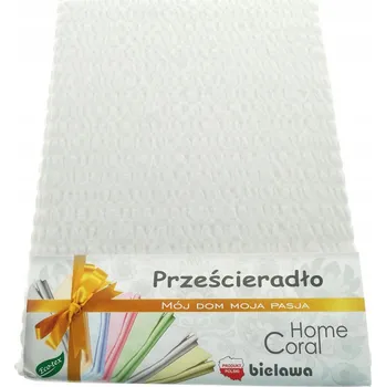 Prostěradlo PROSTĚRADLO Z KREPONOVÉ KŮRY 160x200 BÍLÉ 100% BAVLNA