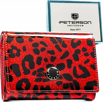 Peterson peněženka z pravé kůže červená - dámská