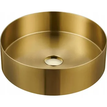 Umyvadlo Umyvadlo na desku kulaté Sapho AURUM 38 cm zlaté