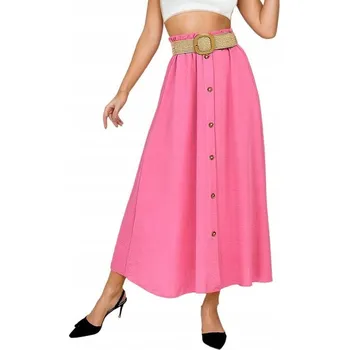 Dámská sukně SUKNĚ dámská MIDI AP12301 RŮŽOVÁ Univerzální