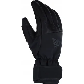 Rukavice Snowboardové lyžařské rukavice Viking Norvik Pro Pipe černé kůže vel.