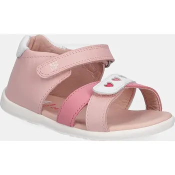 Dívčí obuv Dětské kožené sandály Garvalin 252304 růžová 30X, EUR 18