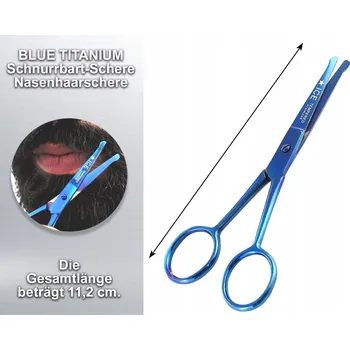 Bartschere Modrý Titan Nůžky na Vousy a Bradu
